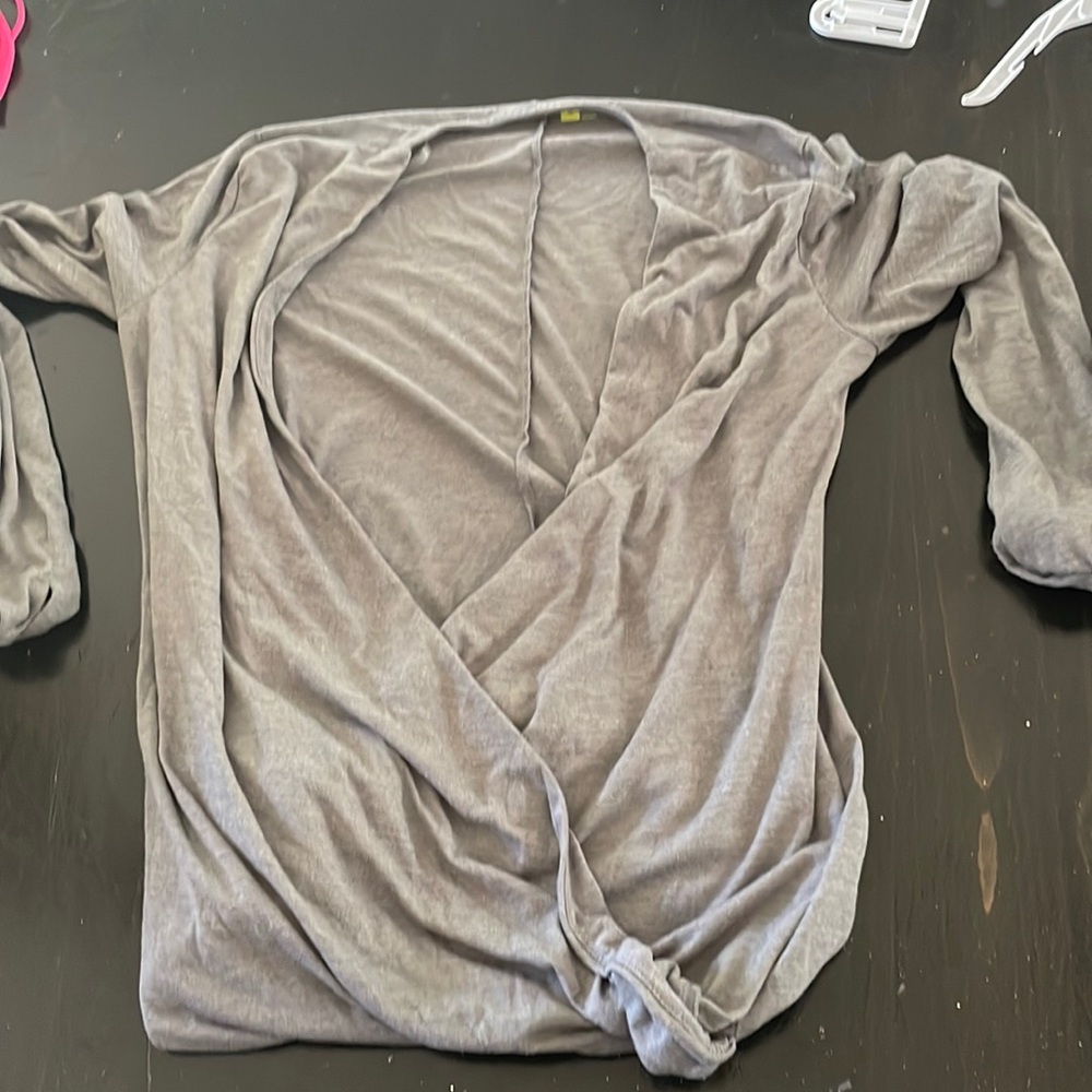 Open front long sleeve